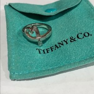 AUTHENTIC TIFFANY & CO DIAMOND HEART RING